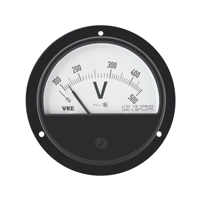 VKE Proj-500V Round AC Voltmeter