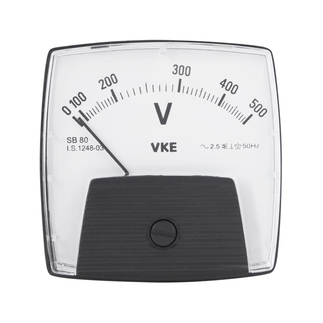 VKE SR80-500V 80mm AC Voltmeter